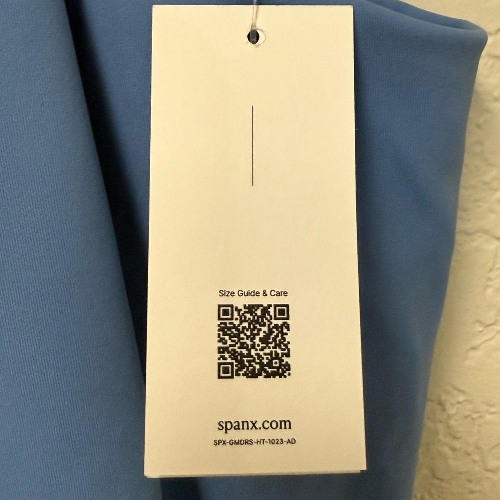 NWT SPANX Cornflower Blue Zip Front Racerback Dress Size 2X - Picture 5 of 12